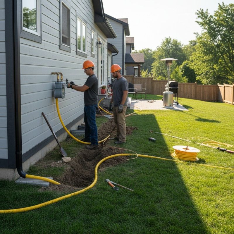 Fire Pit Gas Line Installation in Kansas City, MO