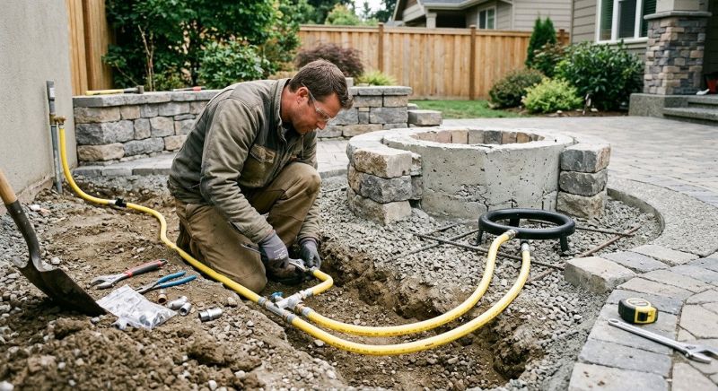 Fire Pit Gas Line Installation in Fort Lauderdale, FL