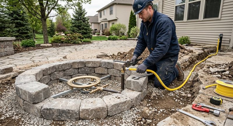 Fire Pit Gas Line Installation in Annapolis, MD
